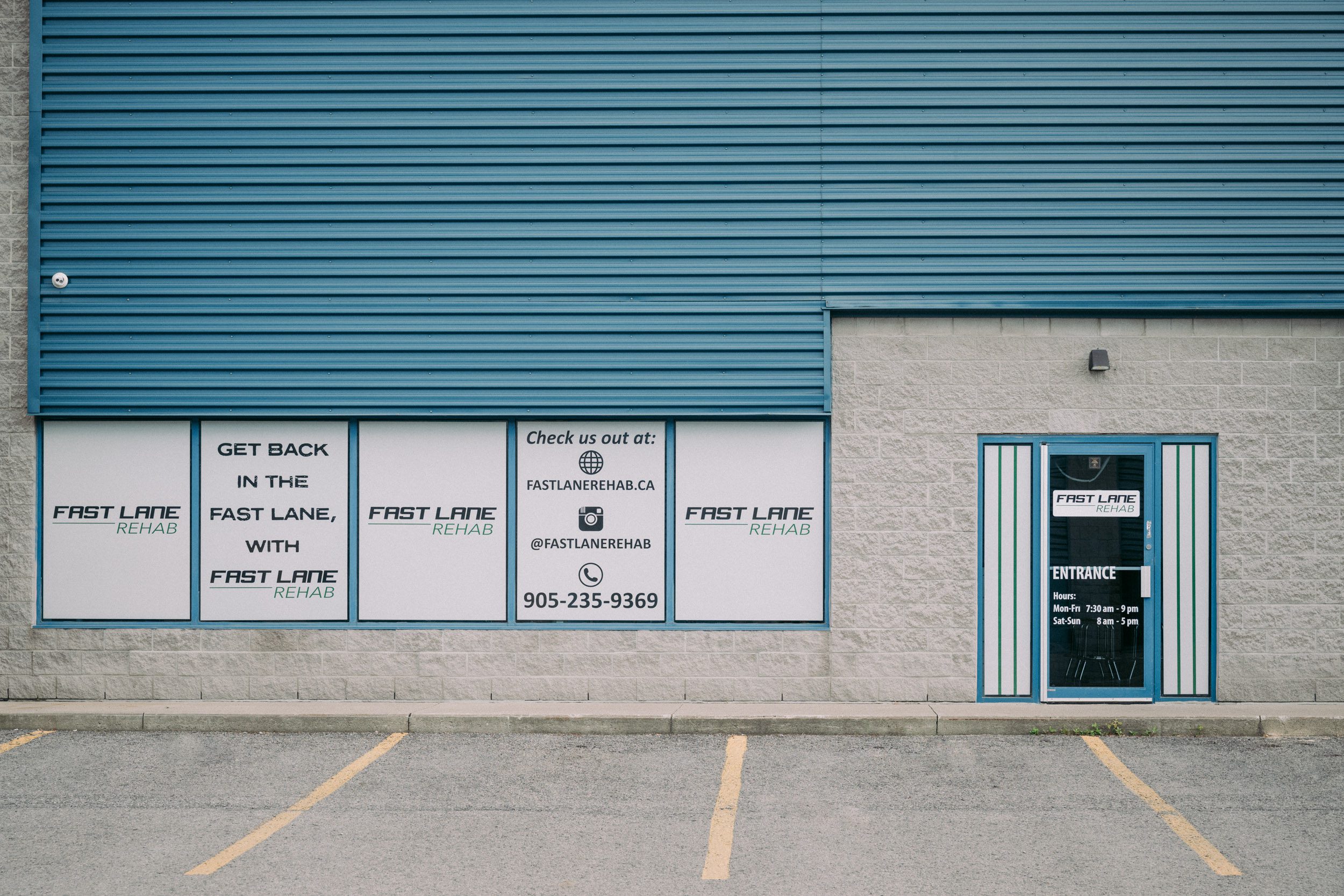 Fast Lane Rehab Front Door